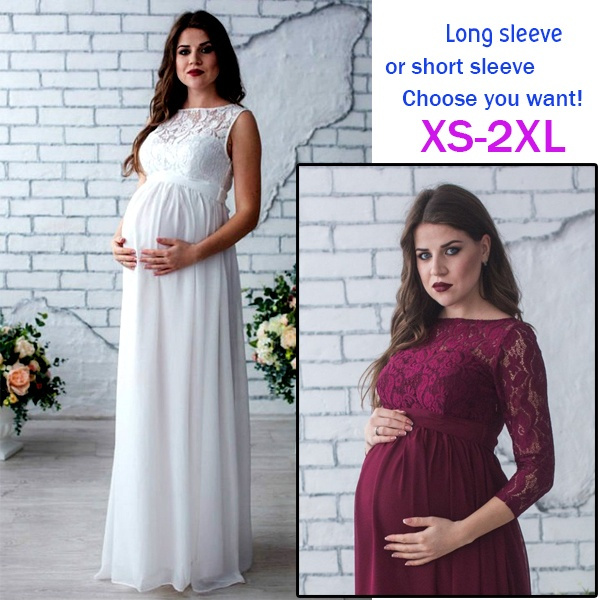 Wedding Dress for Pregnant Women, Women's Fashion, Dresses & Sets, Evening  dresses & gowns on Carousell